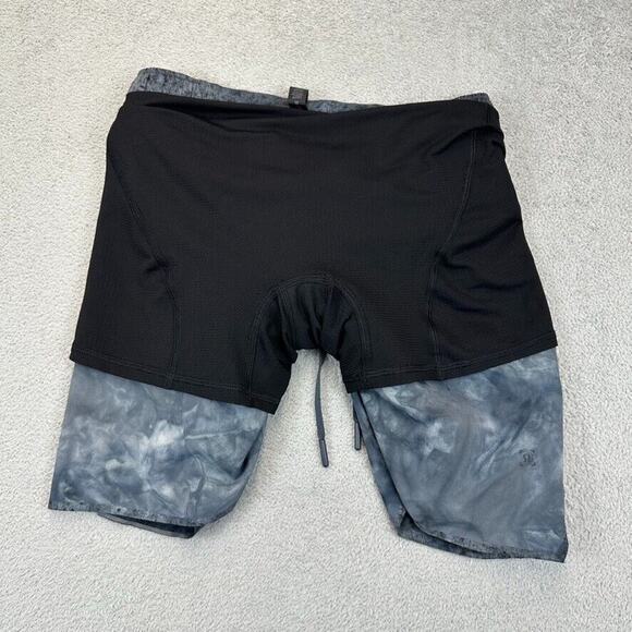Lululemon Shorts Mens Small Blue Printed License To Train 7" Athletic Lined - Picture 7 of 8